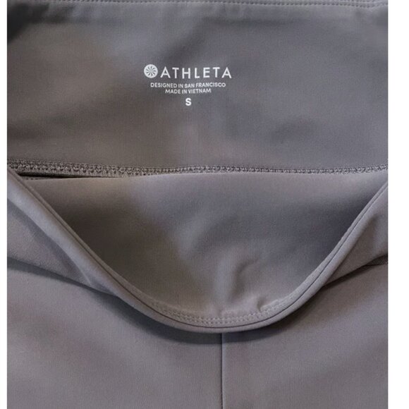 Athleta Stellar Scuba Pull On Stretch Ankle Pants with Pockets size S - Picture 2 of 7